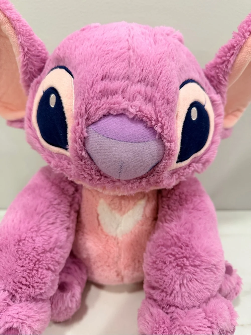 Disney Store Lilo & Stitch Angel Pink Purple Plush Stuffed Animal Toy Approx 14”